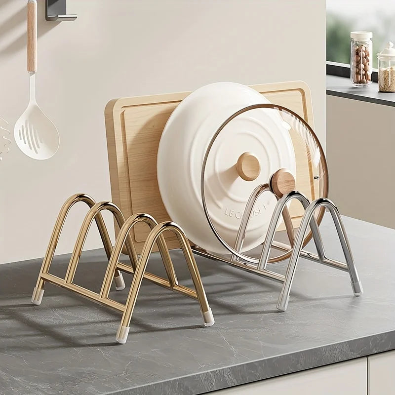 Heavy-Duty Stainless Steel Multi-Tier Kitchen Countertop Organizer Rack