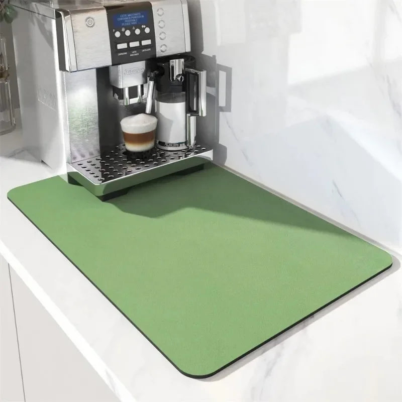 Absorbent Mats Pads Marble Printing Dish Large Kitchen Coffee Mug Table Mat Draining Drying Mat Quick Dry Bathroom Drain Pad