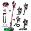SUXIANGVAC Cordless Stick Vacuum Cleaner – 55Kpa / 500W / 45min, 10-in-1 with Green LED, Anti-Tangle Brush for Pet Hair, Hard Floors & Carpet