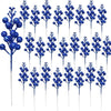 10Pcs Christmas Decoration Artificial 15heads Sparkling Berry Bouquet Xmas Tree Ornaments for Home Decor New Year Party Supplies