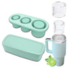 Silicone Ice Cube Molds with Lid for 30/40 Oz Tumbler Cups for Water Mug Easy Fill and Release Ice Maker Ice Cube Tray