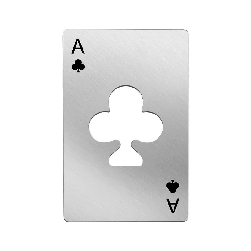 Stainless Steel  Spades A Winemaker Bottle Opener Playing Cards Bottle Opener Credit Card Beer Bottle Opener