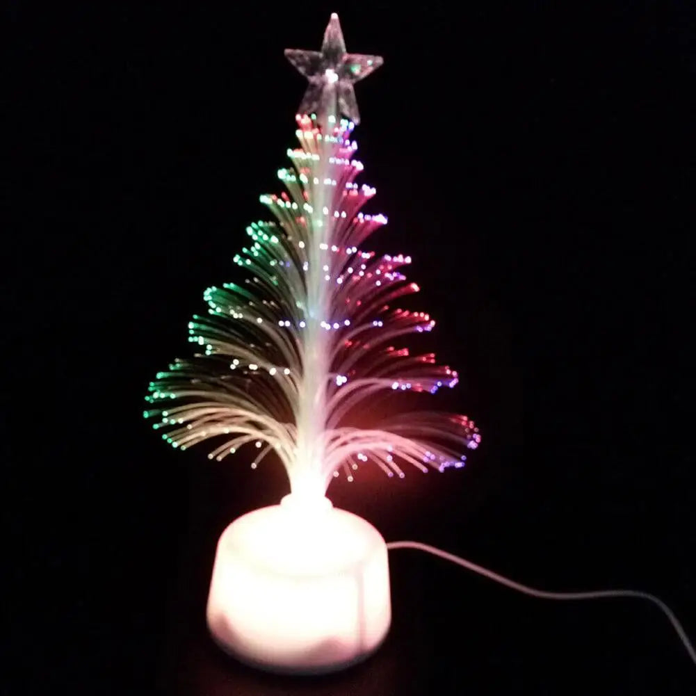 Tree Light Christmas Fiber Optic Lights Tree Fiber USB Fiber Optic Christmas Tree Mini LED Light Decorations