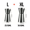 Stainless Steel Measuring Cup Cocktail Shaker Peg Measurer Jigger Dual Shot Drink Alcohol Capacity Shaking Bottle Party Bar Tool