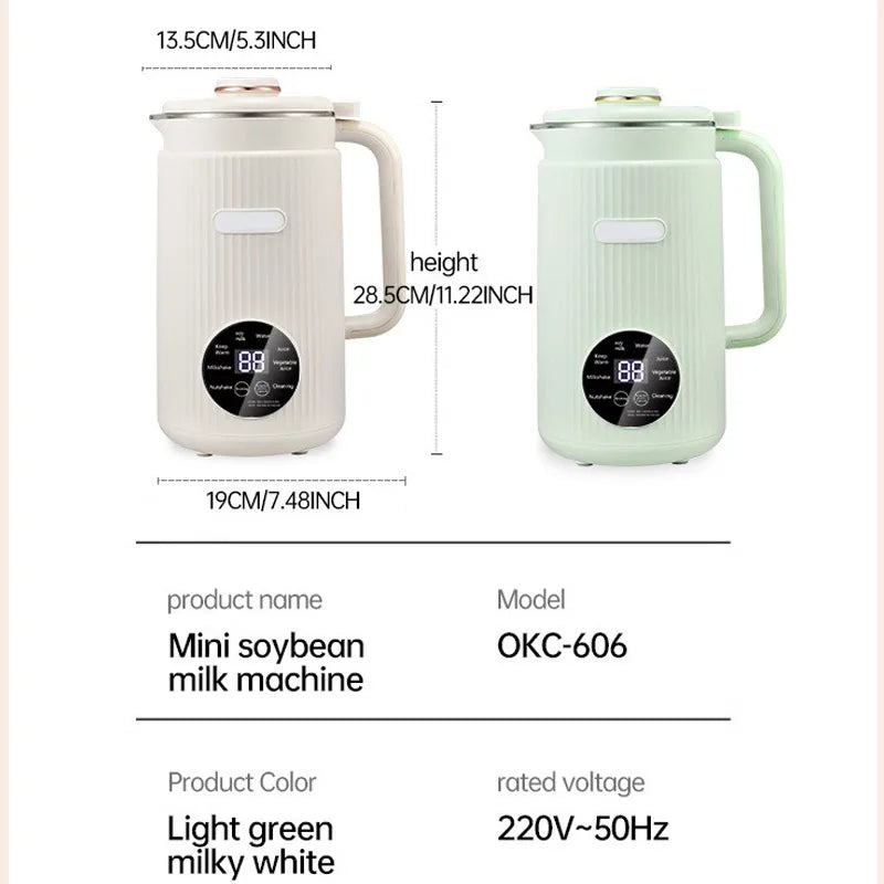 Soyabella Auto-Cook Soy Milk Maker – 8-in-1 Blender, Dual Voltage 110V/220V