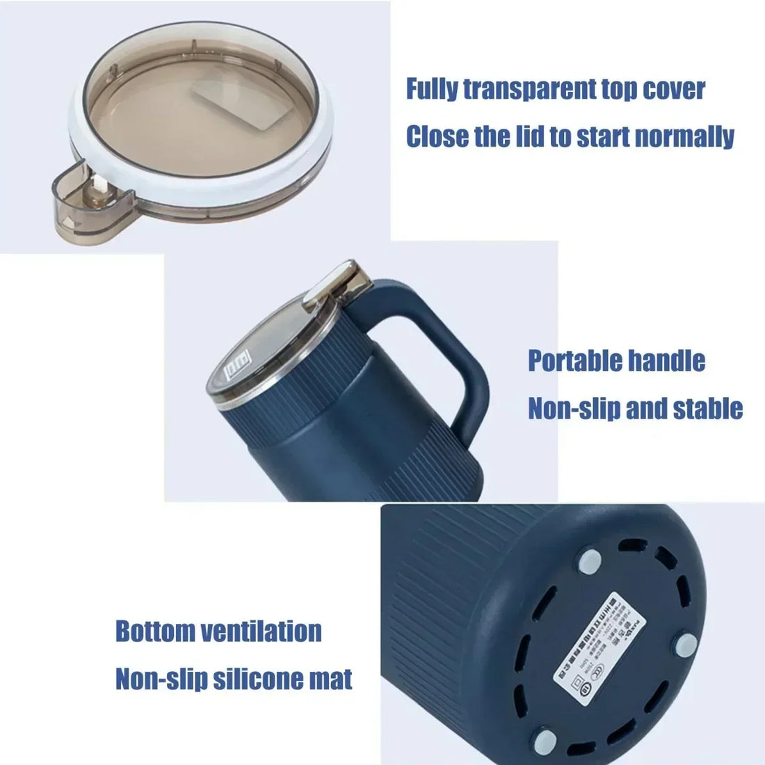 TINSOL Electric Coffee Bean Grinder – 500ml Stainless Steel Blade Grinder for Home Kitchen