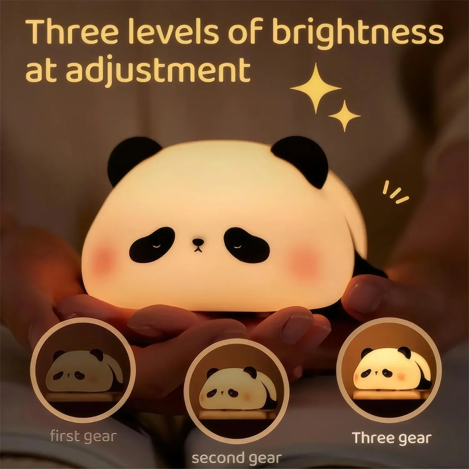 Animal Led Night Light Rechargeable Dimmable Silicone Table Lamp Children's Night Light for Nursery Bedroom Cute Birthday Gift