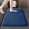 Alfombrilla absorbente antideslizante para baño, de terciopelo coral, para puerta, decoración del hogar