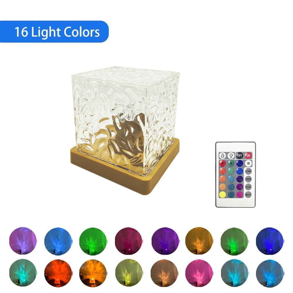 Aurora Flame Crystal Projector Lamp
