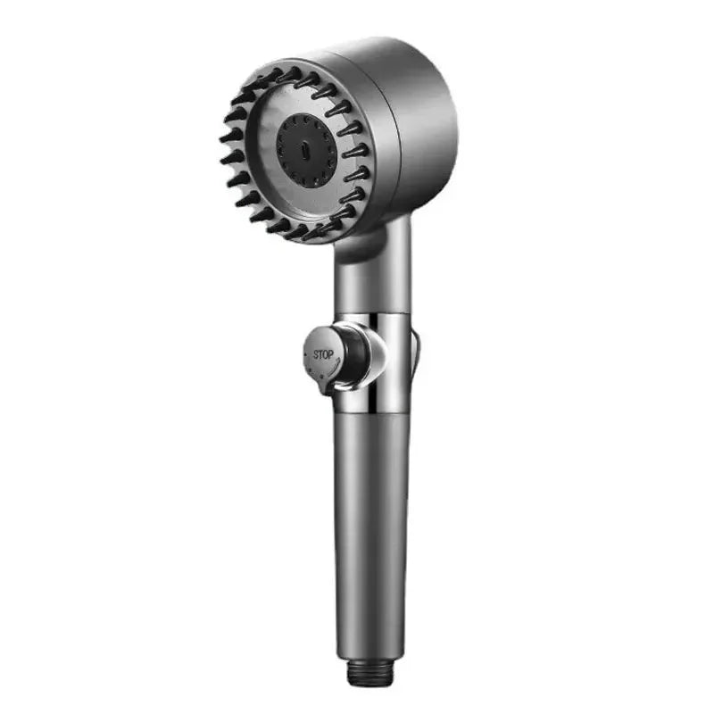 3-Mode High Pressure Shower Head with Massage Brush Filter