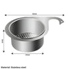 Stainless Steel Kitchen Swan Sink Strainer Basket Hanging Waste Drain Filter Basket Fruit Vegetable Drainer Sponge Rack Storage