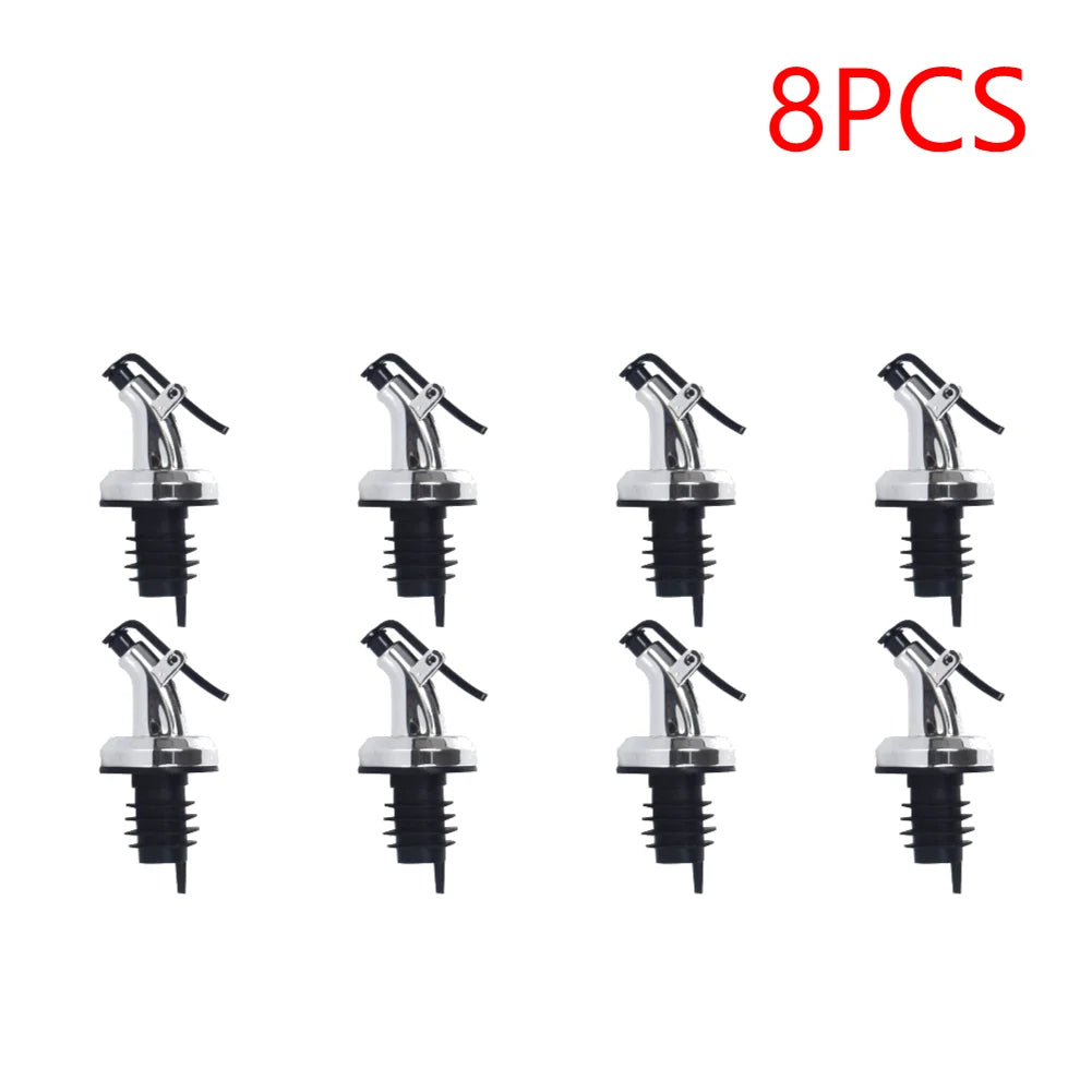 1-10PCS Kitchen Oiler Olive Oil Dispenser Pourer Whisky Liquor Oil Wine Bottle Pourer Cap Spout Stopper Mouth Dispenser