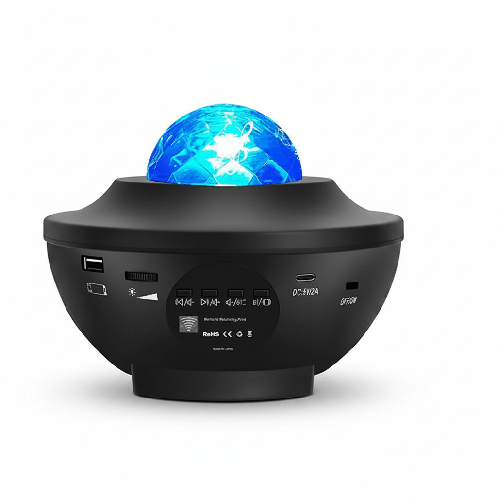 LED Star Galaxy Projector – Ocean Wave Night Light with Rotating Starry Sky for Room Decor & Romantic Ambiance