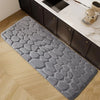 1 alfombrilla de cocina con diseño elegante de adoquines, suave, lavable, antideslizante, absorbente, para decoración del hogar.