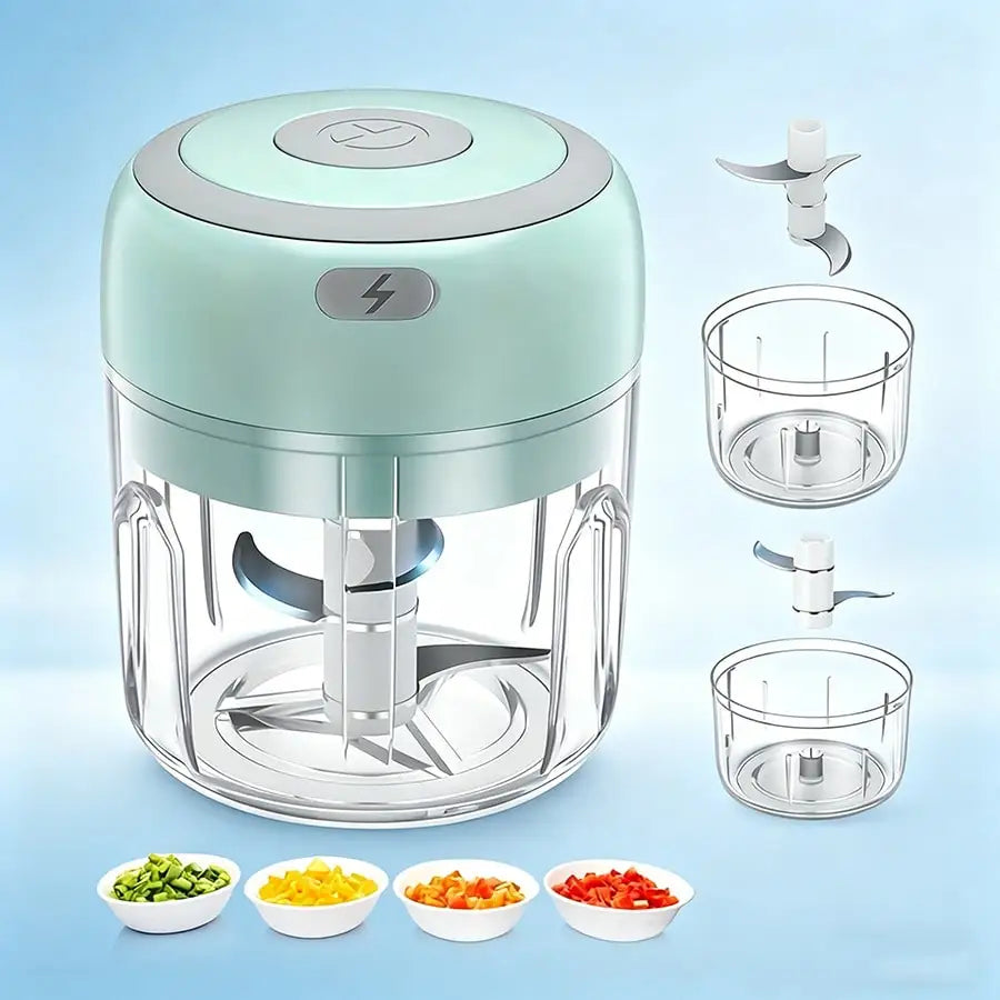250ml Mini Rechargeable Garlic Chopper & Meat Grinder