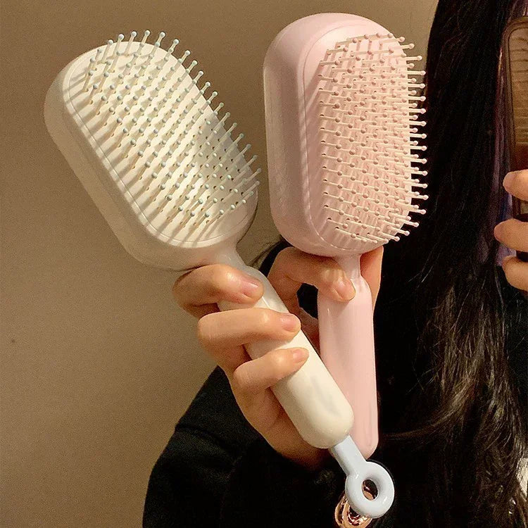 New Female Airbag Fluffy Skull Top Expandable Air Cushion Comb Retractable Cushion Hair Brush Anti - Tangling Scalp Massage Comb