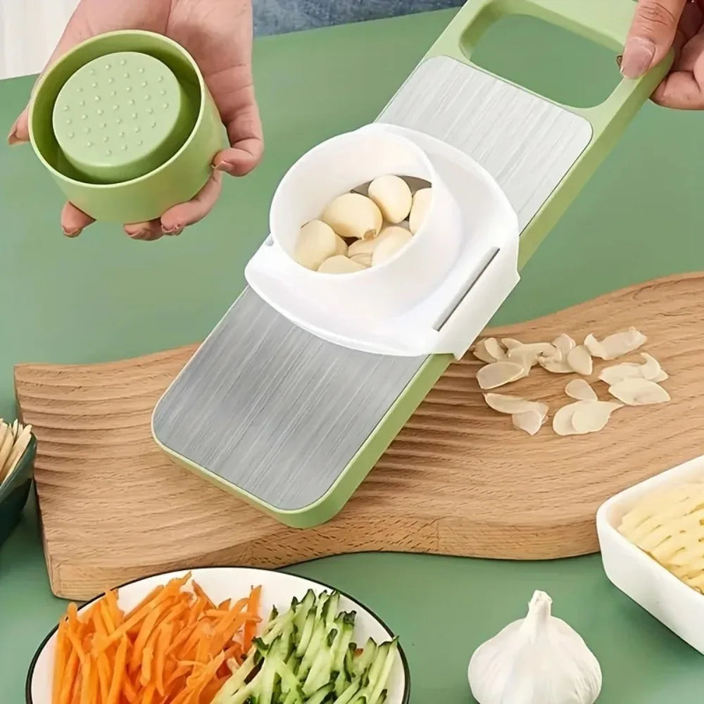 Mandoline Slicer with 3 Stainless Steel Blades – Julienne & Vegetable Cutter for Potato, Carrot & More