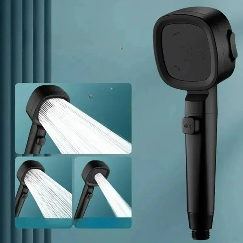 Shower booster showerhead strong pressure shower head bathroom water heater shower head rain shower bully home shower set