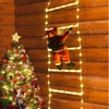 1.5/3M Christmas Decoration LED Santa Claus Climbing Ladder Light USB Plug 8 Flashing Modes Suitable Home Xmas Tree Wall Window