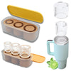 Silicone Ice Cube Molds with Lid for 30/40 Oz Tumbler Cups for Water Mug Easy Fill and Release Ice Maker Ice Cube Tray