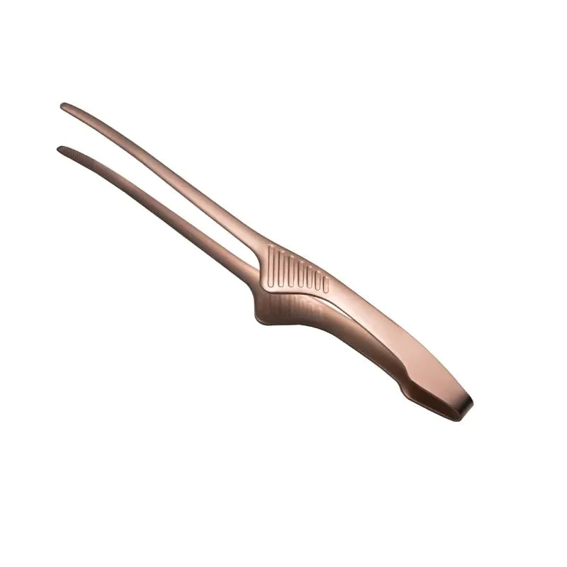 Stainless Steel Precision Kitchen Tongs Tweezers Non-slip Heat Resistant for BBQ Grilling Cooking Baking Serving Food Tweezers