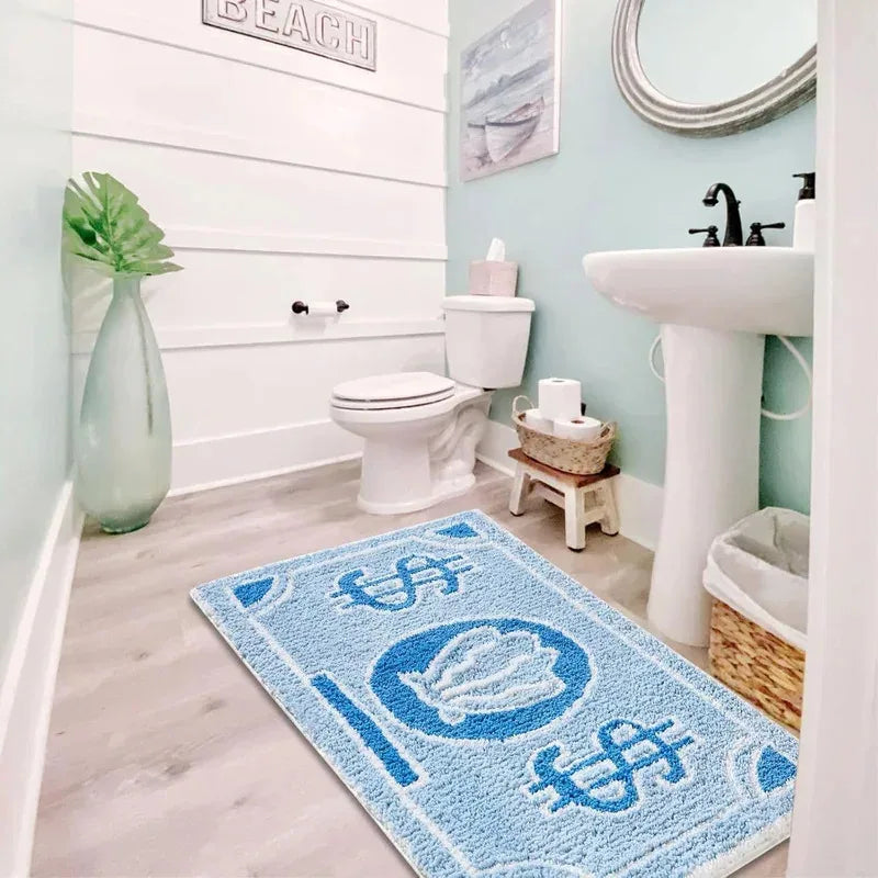 VIKAMA Upgraded Material Personalized US Dollars Bedroom Soft Non-slip Carpet Living Room Kitchen Bathroom Washable Rug Mat