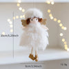 New Christmas Mouse Doll Pendant Girl Ballet Angel Christmas Tree Pendant Plush Hanging Xmas Decoration Charms New Year Gifts