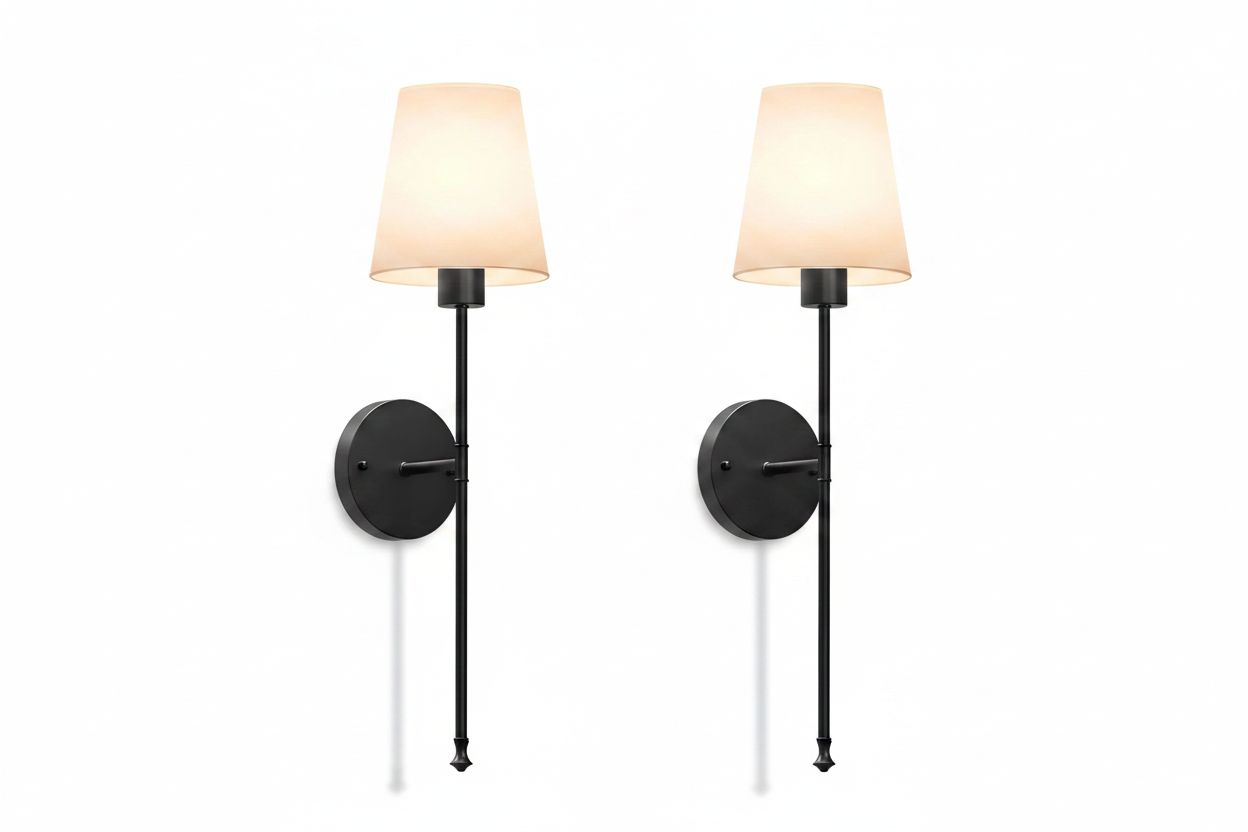 Wireless Rechargeable Wall Sconce with Remote – Dimmable LED Wall Light in Amber, Warm White & RGB