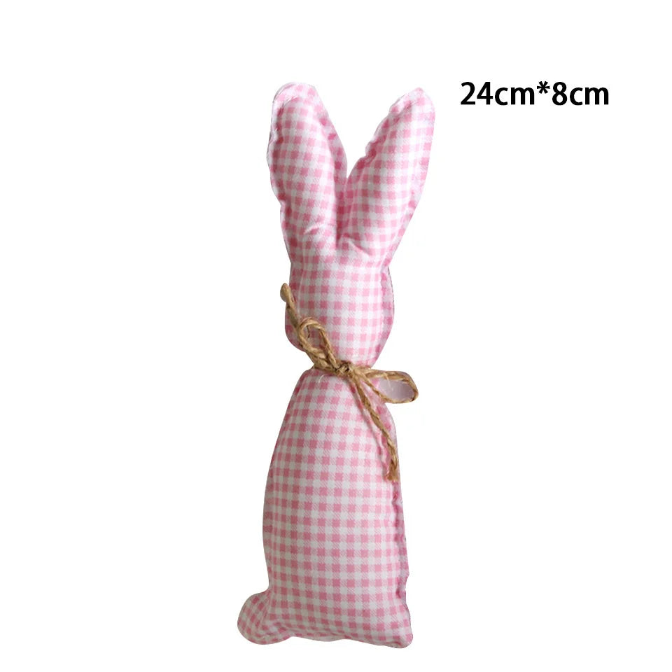 1pack Green Pink Easter Eggs Fabric Rabbits Carrots For Easter Party Hanging Decorations Kids Birthday Party Gifts Supplies