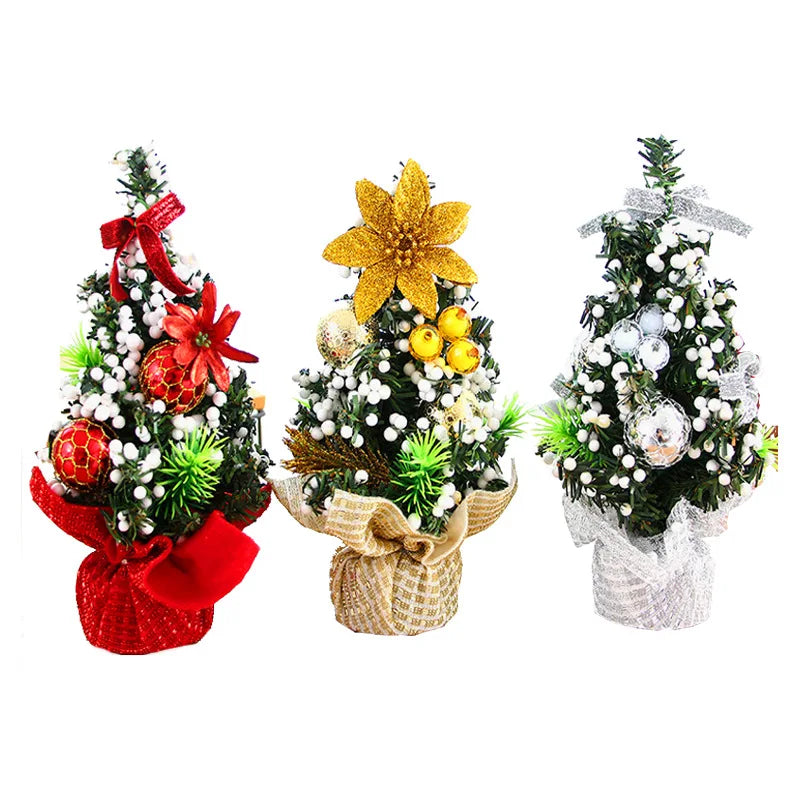 20Cm Merry Christmas Tree Office Home Bedroom Doll Gift Children Desk Decoration