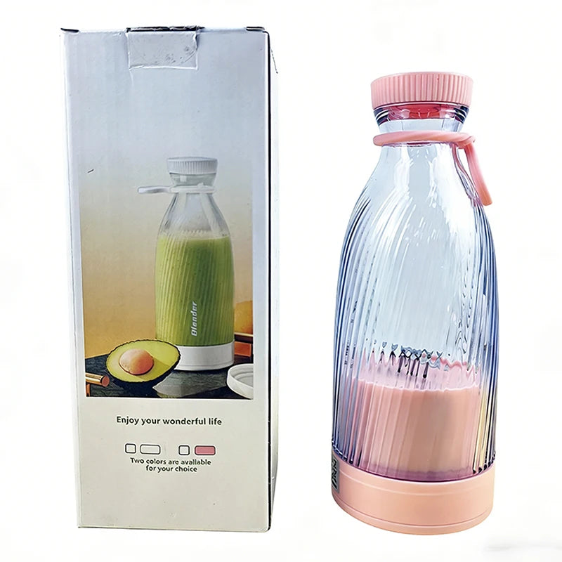 Cordless Portable Blender – USB Rechargeable Smoothie & Protein Shake Juicer Bottle