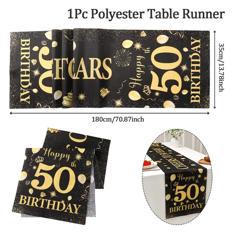 Happy Birthday 40 50 60 Latex Balloons for Adult Birthday Party Decoration 40th 50th 60th Confetti Balloon Anniversary Supplies