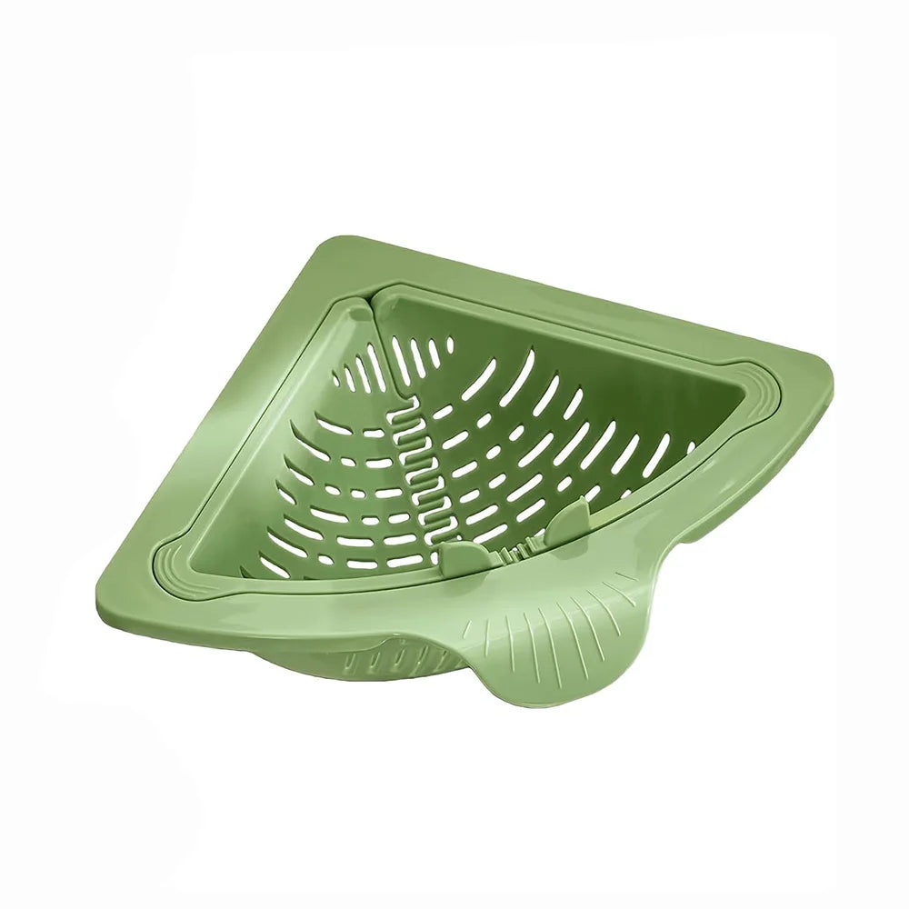 Magnetic Triangle Sink Drain Basket for Food Waste & Produce Storage