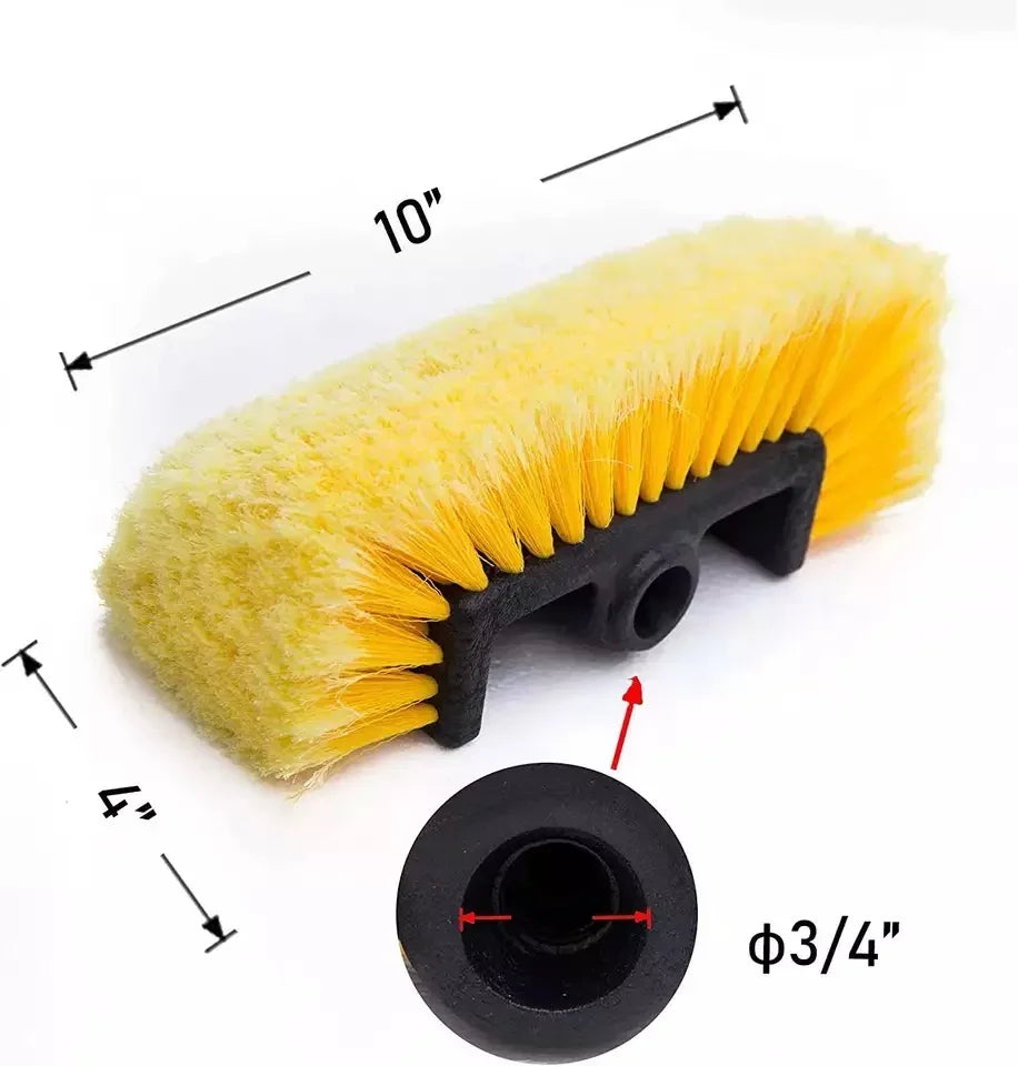 Soft Bristle Car & Truck Wash Brush with Pole – Ultra-Soft Exterior Cleaning Brush for Car, RV, SUV & Boat