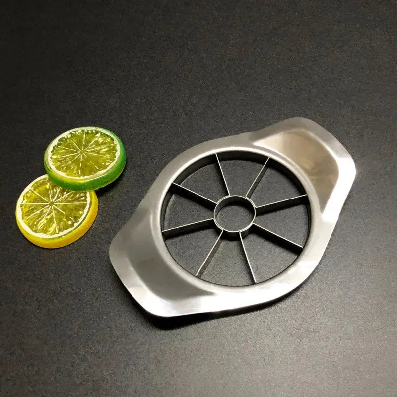 8-Slice Stainless Steel Fruit Cutter – Apple, Tomato, Orange & Multi-Fruit Slicer