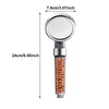 1PC Filtered Shower Head ABS Anti Limestone High-Pressure Water Saving Handheld Clear Showerheads with Filter Beads for Bathroom