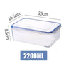 1Pc/4Pcs Refrigerator Storage Box Food Containers Plastic Fresh-Keeping Box with Lid Portable Storage Box Kitchen Organization