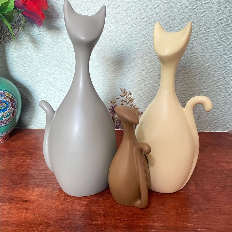 Modern Feng Shui Ceramic Figurines Livingroom Ornaments Home Furnishing Decoration Crafts Office Room Accessories Wedding Gifts