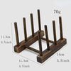 Wooden Dish Drying Rack Plate & Cup Organizer Stand