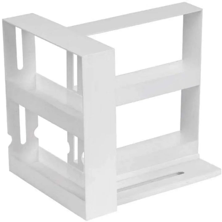 2-Tier Rotating Spice Organizer Rack Kitchen Storage Shelf