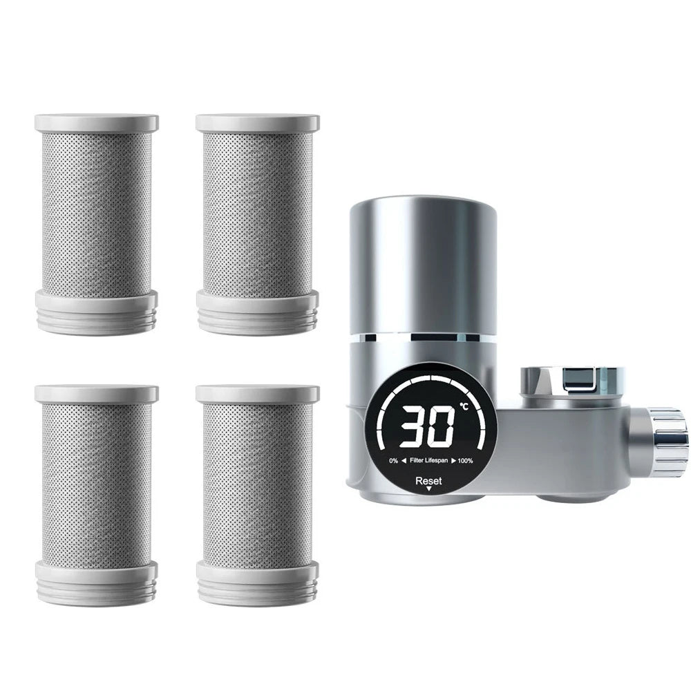 Faucet Extender Water Filter with UV Light & LED Display – Kitchen Anti-Scaling Sterilizing Tap Purifier