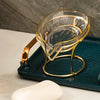 Soap Dish Drainage Tray Soap Case Box with Iron Stand Bar Soap Holder Soap Saver Soap Tray for Shower Bathroom Sink Bath Decor