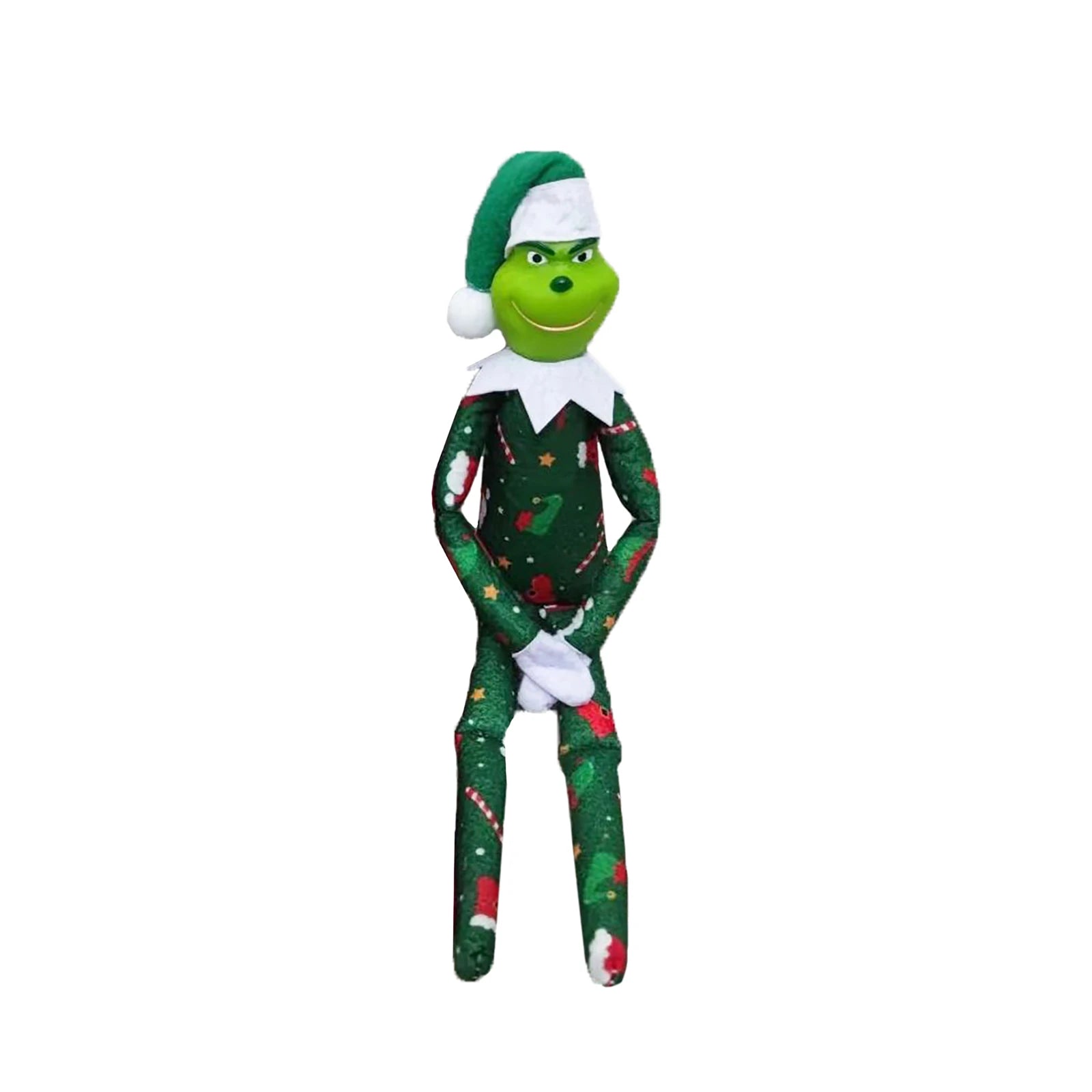 Christmas Elf Doll Anime Plush Toy Figures Stocking Stuffer Shelf Accessories Xmas Decoration Craft Ornament for Girl Boy