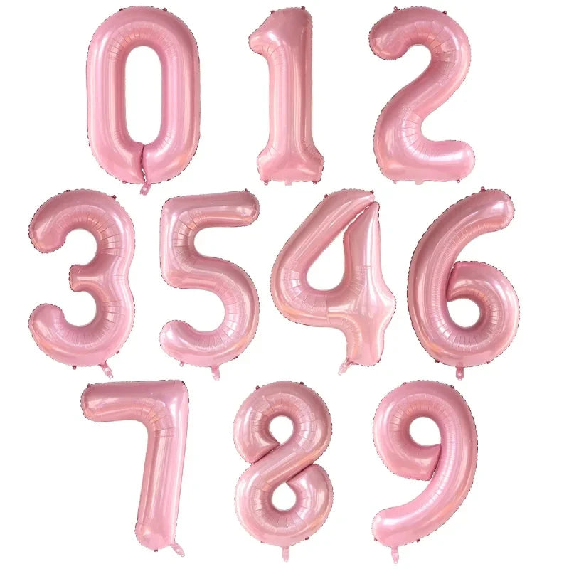 40 Inch Big Foil Birthday Balloons Helium Number Balloon 0-9 Happy Birthday Wedding Party Decorations Shower Large Figures Globo