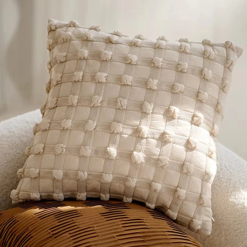 30x50/45x45CM Light Luxury Throw Pillow Cover Brown French Stamping Waist Cushion Cover Decor Home Decorative Pillowcase