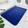 1 piece bath mat Geometric pattern coral velvet bathroom mat, non-slip sole, hand washed, embossed stripe design, soft and comfo