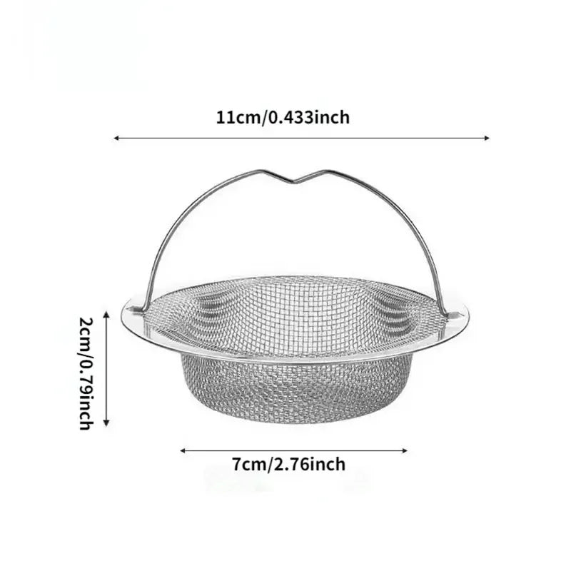 1/2Pcs Stainless Steel Kitchen Sink Filter, Garbage Food Residue/Hair Catcher, Keep Your Bathtub