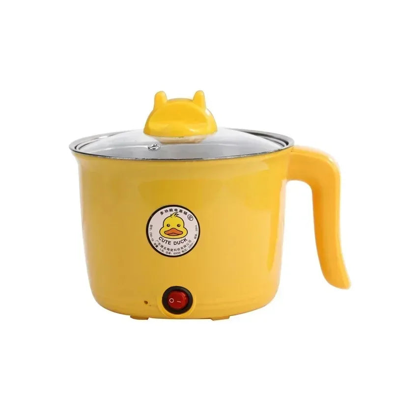 1.8L Portable Electric Hot Pot – Non-Stick Multifunctional Mini Cooker with Auto Shut-Off for Dorm & Home