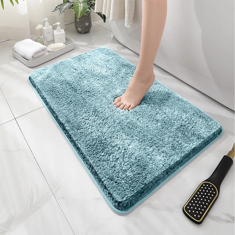 Soft and Comfortable Thick Plush Floor Mat,bathroom Floor Mat,bedroom Carpet,living Room Mat,absorbent and Non Slip Bath Mat,hom