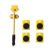 5Pcs/set Furniture Mover Tool Set Heavy Stuffs Moving Roller with Bar Furniture Mover Lifter with Wheel Professional Moving Tool